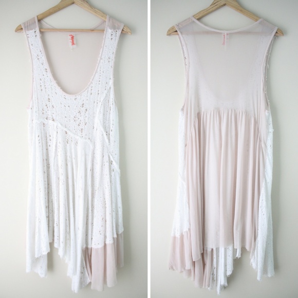 Free People Tops - FREE PEOPLE Delicate Sheer Tunic Top
